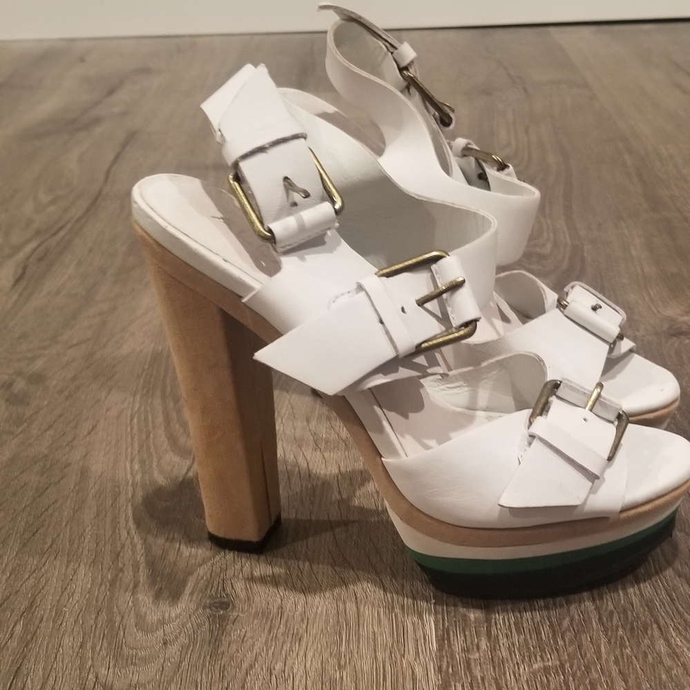 Aldo white sandals